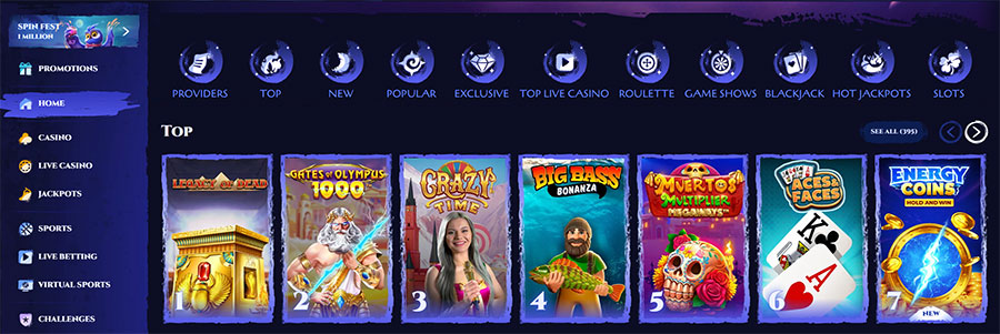 homepage spinight casino