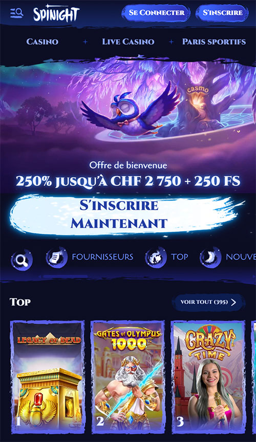 version mobile spinight casino